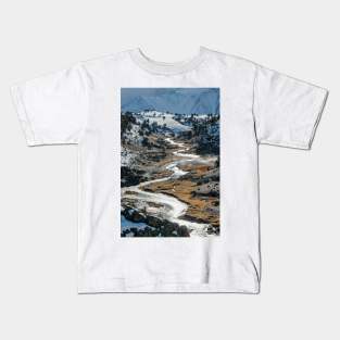 Snowy Hot Stream Kids T-Shirt